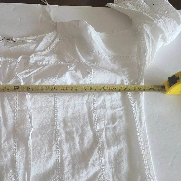 Orsay Blouse Women's Eyelet Top sz.38 - Picture 7 of 13